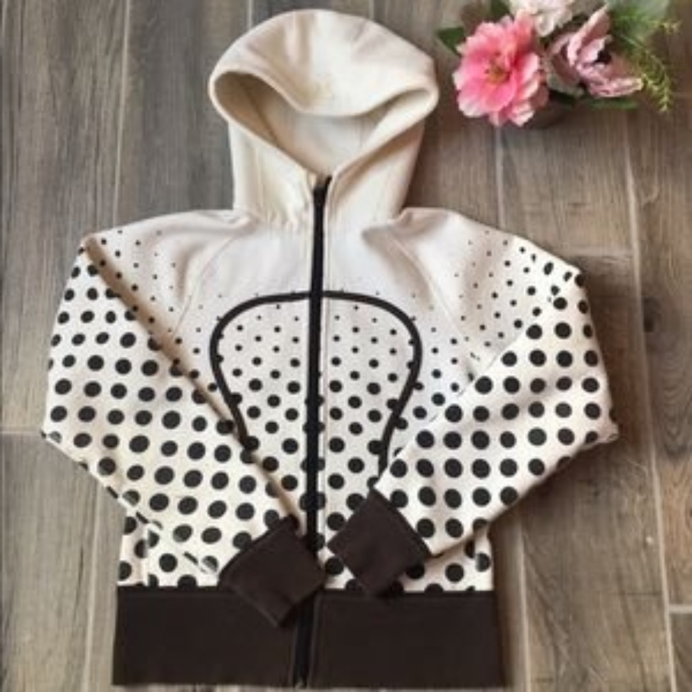 Rare and Unique Lululemon Polka Dots Scuba Hoodie!